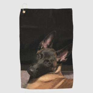 Serviette De Golf Chien Malinois belge