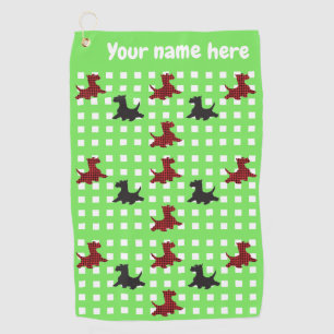 Serviette De Golf Chiens écossais