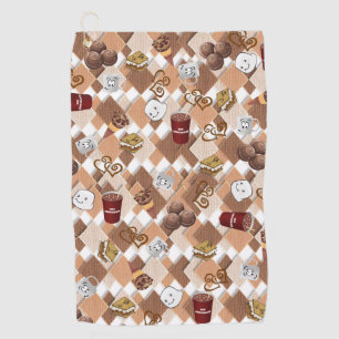 Serviette de golf Chocolat chaud guimauve