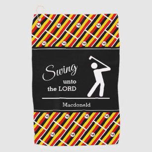 Serviette De Golf Christian Swing Unto The Lord Personnalisé OUGANDA