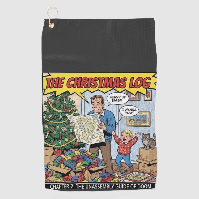 Serviette De Golf christmas 2 (Devant)