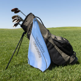 Serviette De Golf Ciel bleu partiellement nuageux Personnalisable