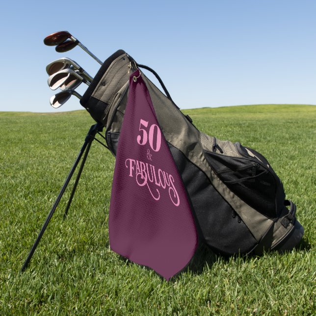 Serviette De Golf Cinquante et fabuleux Anniversaire de Bourgogne (Vert)