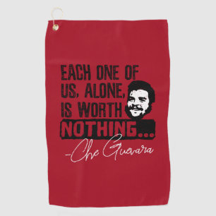 Serviette De Golf Citation De Che Guevara - Chacune Ne Vaut Rien