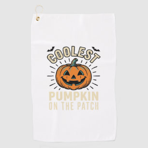 Serviette De Golf Citrouille d'Halloween la plus cool du jardin Vint