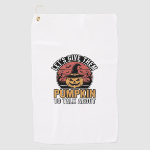 Serviette De Golf Citrouille Drôle Halloween Vintage Design de T-Shi