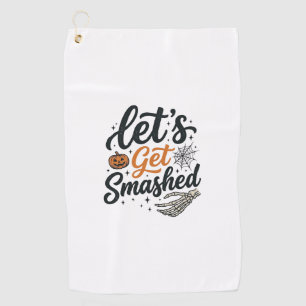 Serviette De Golf Citrouille Halloween Défonçons-Nous