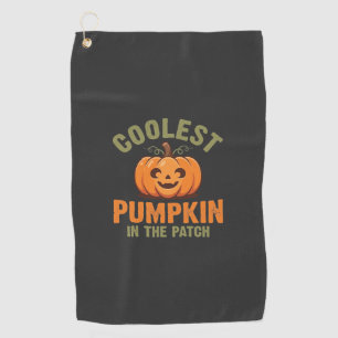 Serviette De Golf Citrouille la plus cool du patch Design Halloween