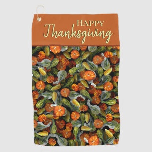 Serviette De Golf Citrouille, Squash Automne Harvest Golf Towque
