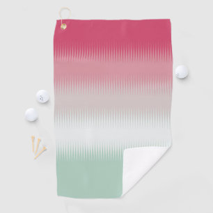 Serviette De Golf Clair bleu vert gris gris gris marron rouge