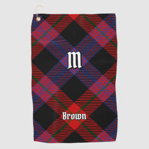Serviette De Golf Clan Brown Tartan