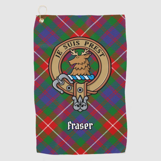 Serviette De Golf Clan Fraser de Lovat Crest (Devant)