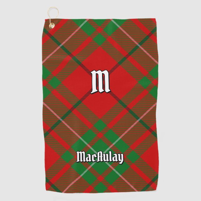 Serviette De Golf Clan MacAulay Tartan Golf Towel (Devant)