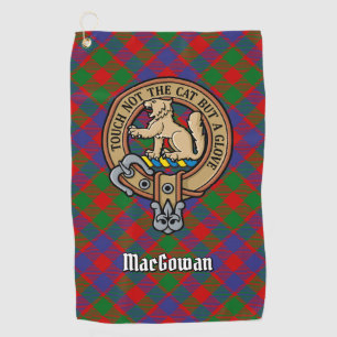 Serviette De Golf Clan MacGowan Crest sur Tartan
