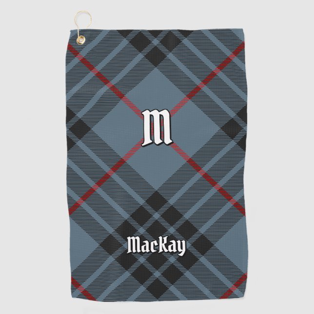 Serviette De Golf Clan MacKay Blue Tartan (Devant)