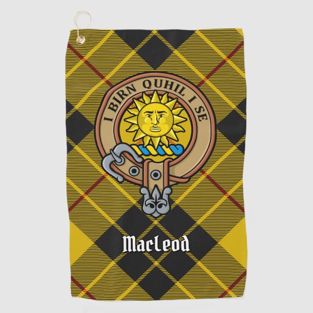 Serviette De Golf Clan MacLeod de Lewis Crest (Devant)