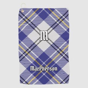 Serviette De Golf Clan MacPherson Robe Bleue Tartan Golf Serviette