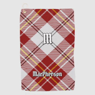 Serviette De Golf Clan MacPherson Robe Rouge Tartan Golf Serviette