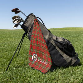 Serviette De Golf Clan Scott Crest Badge et Tartan personnalisable