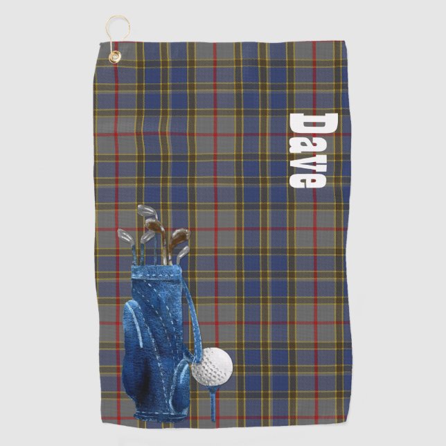 Serviette de golf classique Balfour Tartan Plaid (Devant)