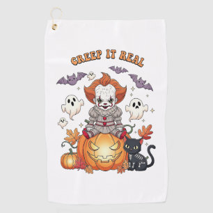 Serviette De Golf Clown d'Halloween Creep It Real
