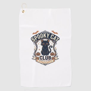 Serviette De Golf Club Chat Effrayant Chat Halloween Chat Effrayant