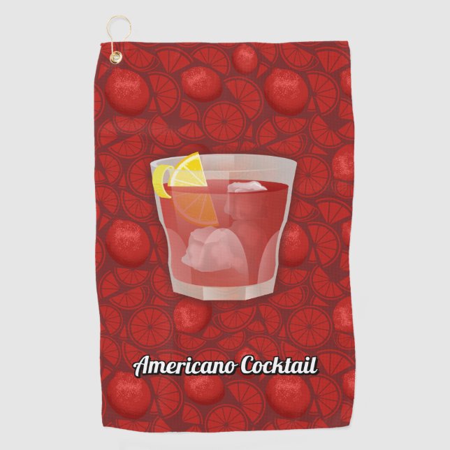 Serviette De Golf Cocktail Americano (Devant)