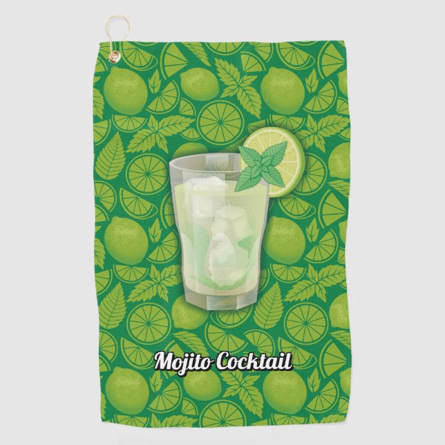 Serviette De Golf Cocktail Mojito (Devant)