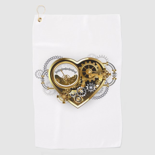 Serviette De Golf Coeur vapeur avec un manomètre (Devant)