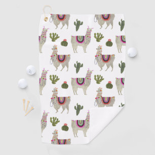 Serviette De Golf Collection Llamarama   Cute Llamas