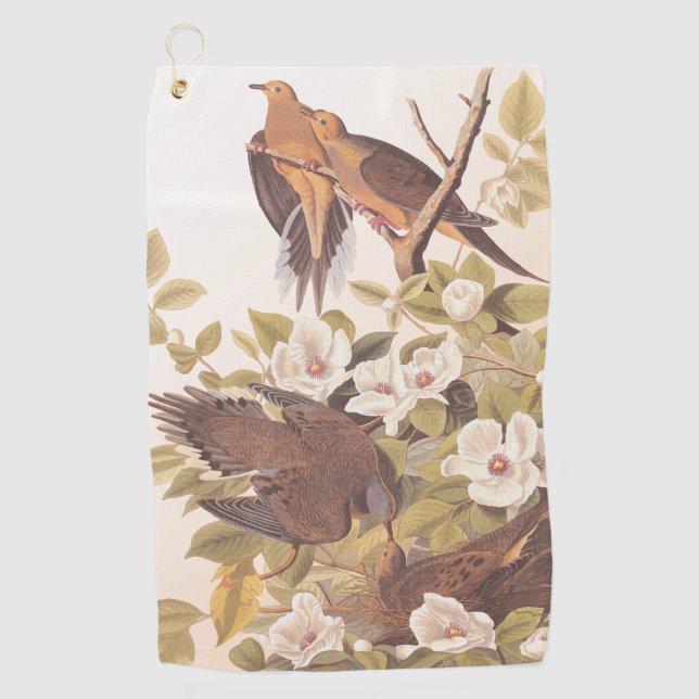 Serviette De Golf colombe en deuil de Caroline (Devant)