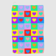 Colorée Coeur Motif Pop Art