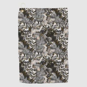 Serviette De Golf Combiné, ethnique, africain.