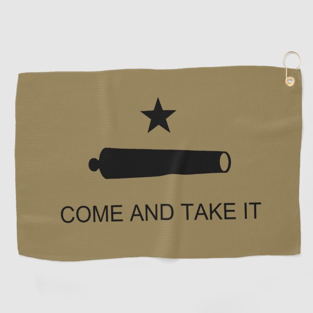Serviette De Golf Come & Take It ! Flag de Texas State (Horizontal)