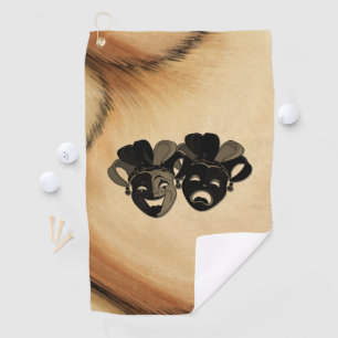 Serviette De Golf Comédie rustique et théâtre de tragédie