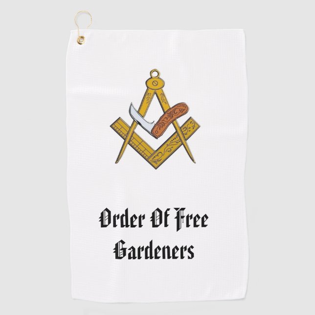 Serviette De Golf Commande Gratuite Gardeners Golf Towel (Devant)