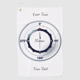 Serviette De Golf Compas des navires nautiques