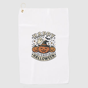 Serviette De Golf Conception de chemise fantôme citrouille Halloween