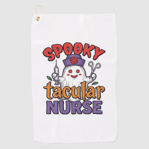 Serviette De Golf Conception de chemise fantôme Halloween Infirmière