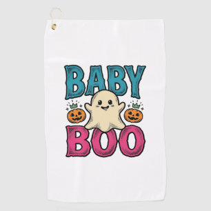 Serviette De Golf Conception de chemise fantôme Halloween vintage Ba