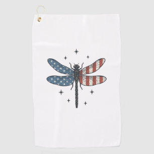 Serviette De Golf Conception de chemise vectorielle de libellule pat