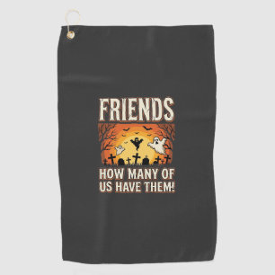 Serviette De Golf Conception de cimetière de fantômes Halloween Frie