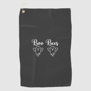 Serviette De Golf Conception de fantôme d'Halloween de Boo Bees