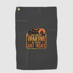 Serviette De Golf Conception de fête d'Halloween pas de tours juste