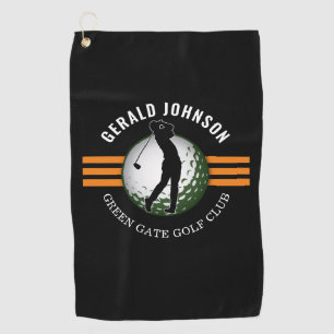 Serviette De Golf Conception de golfeur minimaliste élégant