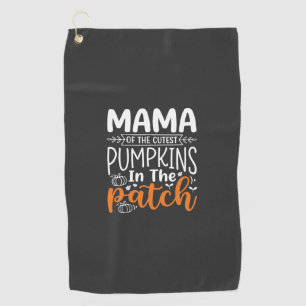 Serviette De Golf Conception de patch de citrouilles maman Halloween