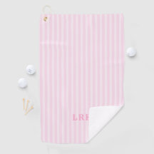 Conception de rayures de bonbon rose avec monogram