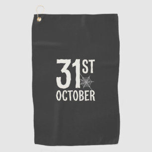 Serviette De Golf Conception de toile d'araignée Halloween 31 octobr