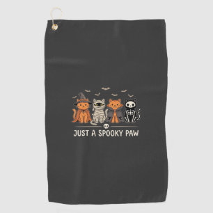 Serviette De Golf Conception de vecteur de costume de chat Halloween