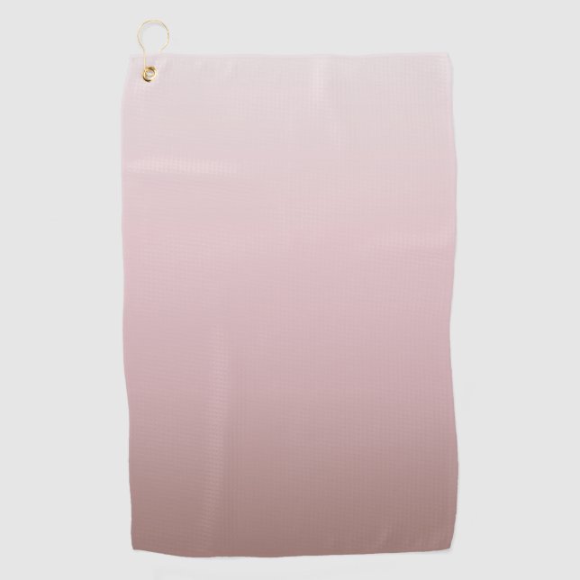 Serviette De Golf Conception minimale du dégradé rose cendré (Devant)